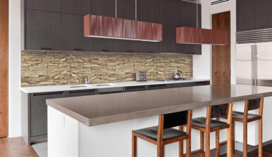 Кухонные стеновые панели: панели над столешницей на кухне